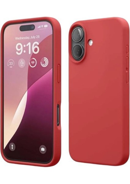 Apple Iphone 16 Plus Uyumlu Kılıf Yumuşak Silikon Içi Kadife Lansman Kapak . fırsatları