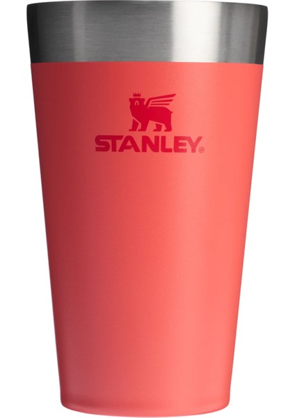 Stanleythe Adventure Stay-Chill Stacking Pint 16 Oz | Hot Coral Vakumlu Soğuk Içecek Bardağı 0.47 Litre