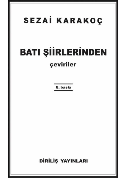 Batı Şiirlerinden Çeviriler