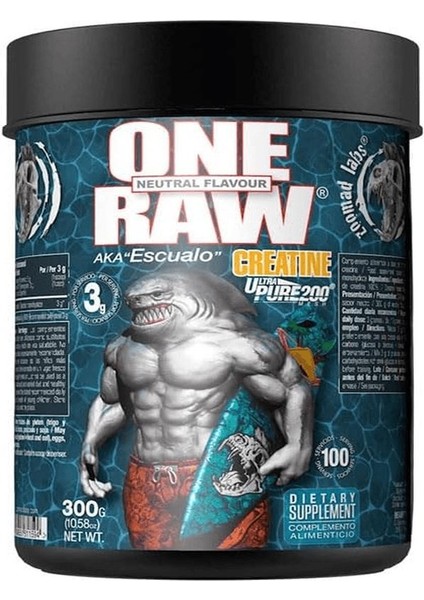 One Raw Creatine 300G - 100 Serv - (Neutral Flavour) -
