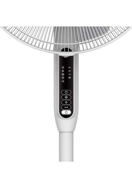 40 cm Ayaklı Vantilatör, 3 Hız Kademeli, 7 Saat Zamanlayıcılı, Uzaktan Kumandalı, Beyaz