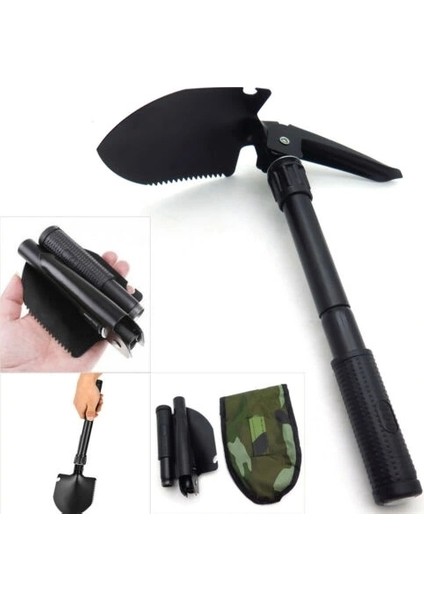 Çok Fonksiyonlu - Katlanabilen - Mini Askeri Kamp Küreği (5047)