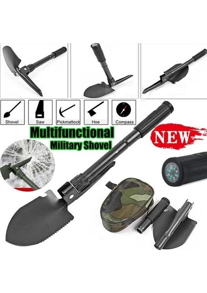 Çok Fonksiyonlu - Katlanabilen - Mini Askeri Kamp Küreği (5047) fiyatları