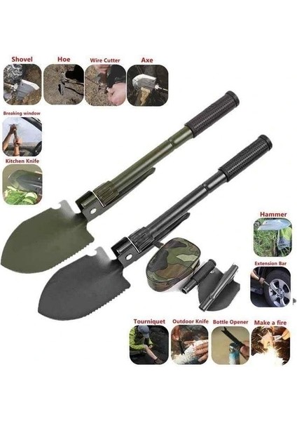 Katlanır Portatif Kazma Kürek Seti (5047)