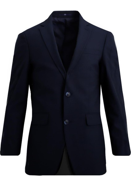 Lacivert Comfort Fit 6 Drop Ceket