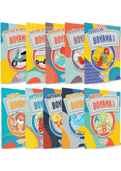 Boyama Kitapları (10 Kitap Takım)