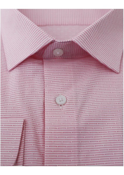 Pembe Slim Fit Uzun Kol Gömlek modelleri