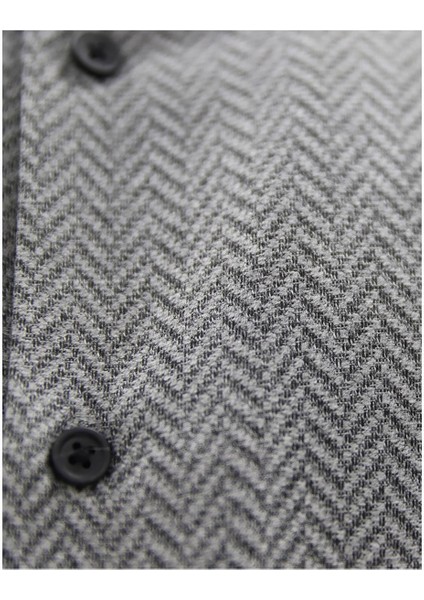 Gri Comfort Fit Gömlek Ceket modelleri