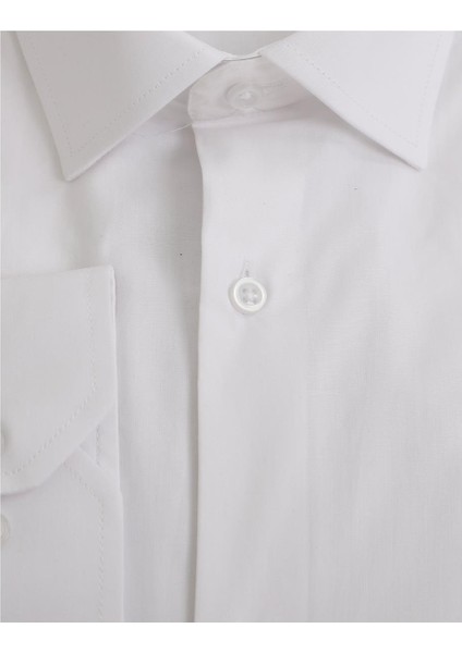 Beyaz Comfort Fit Uzun Kol Gömlek modelleri