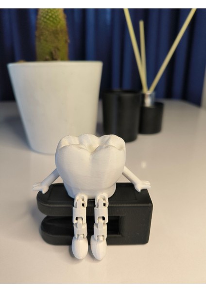 Oturan Diş Biblosu- Sallanan Ayaklı Dekoratif Süs