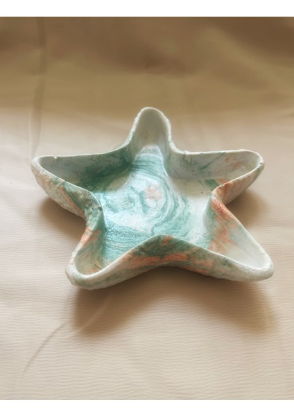 Dekoratif Deniz Yıldızı Takı Kasesi/sunumluk/mumluk