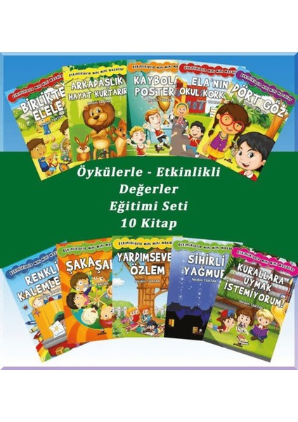 Öykülerle Etkinlikli Değerler Eğitimi Seti (10 Kitap Takım)