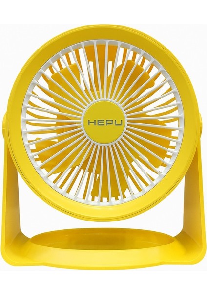 Hp F06 Masa Üstü Şarjlı Vantilatör Hızlı Soğutma 2400 Mah LED Aydınlatmalı 5 Kollu 3 Kademeli