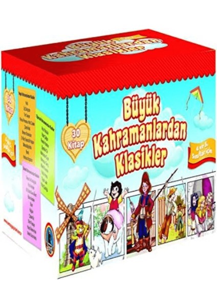 Büyük Kahramanlardan Klasikler (30 Kitap Takım)