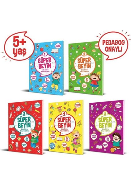 Süper Beyin Serisi (5+ Yaş) (5 Kitap Takım)