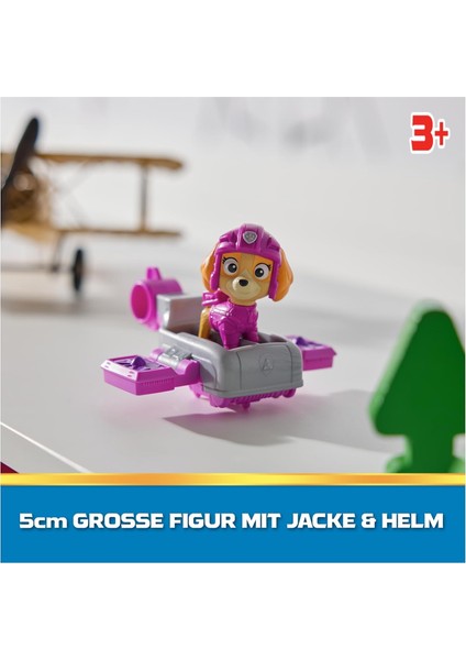 Paw Patrol: Action Pups Skye Aksiyon Figürü ve Katlanabilir Kanatlı Hoverboard Uçak Oyuncağı - 5 cm modelleri