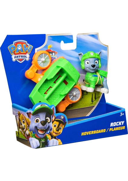 Paw Patrol: Action Pups Rocky Aksiyon Figürü ve Katlanabilir Kanatlı Hoverboard Uçak Oyuncağı -5 cm fiyatları