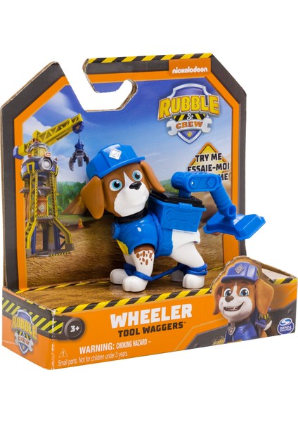 Paw Patrol Rubble Wheeler Tool Waggers Crew Figür modelleri