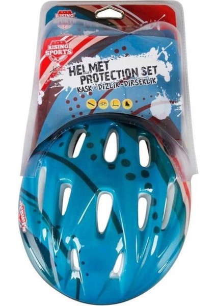 Kask Dizlik Dirseklik Koruyucu Set