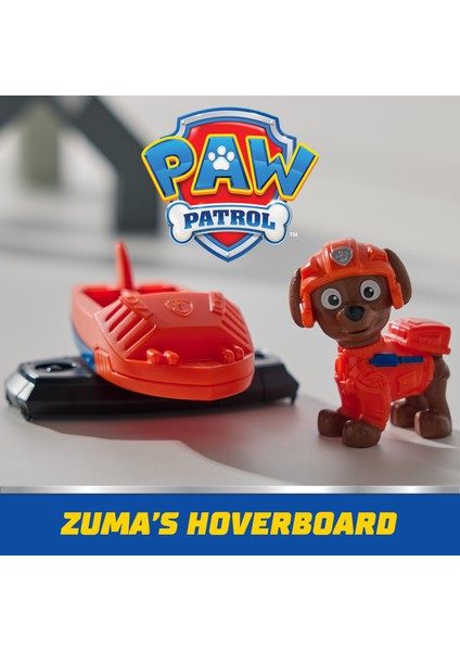 Paw Patrol: Action Pups Zuma Aksiyon Figürü ve Katlanabilir Kanatlı Hoverboard Uçak Oyuncağı -5 cm indirimleri