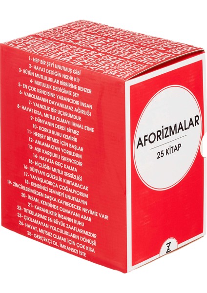 Aforizmalar Seti Kutulu (25 Kitap Takım)