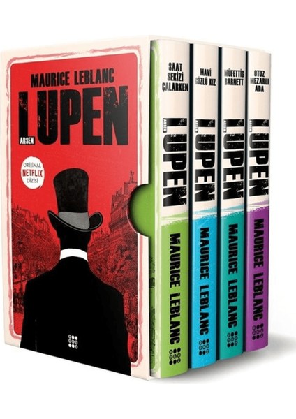 Arsen Lüpen-Kutulu Siyah Set (4 Kitap Takım)