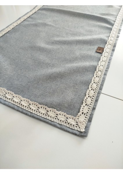Naturel Organik Otantik Jüt Yumuşak %100 Pamuklu Keten Güpürlü Runner 45X115 cm fiyatları