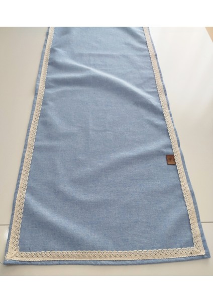 Naturel Organik Otantik Jüt Yumuşak %100 Pamuklu Keten Güpürlü Runner 45X115 cm indirimleri
