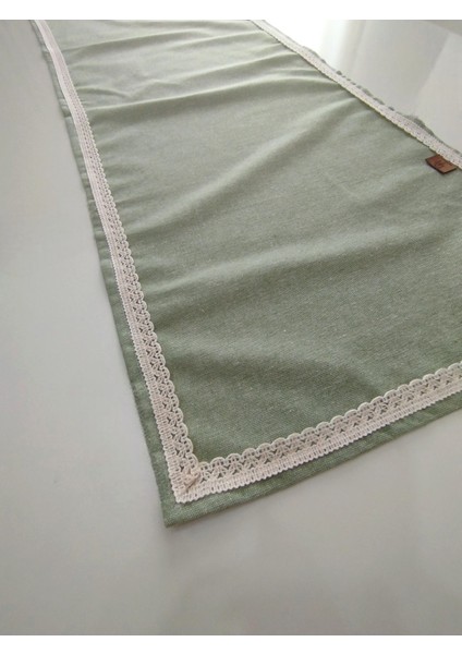 Naturel Organik Otantik Jüt Yumuşak %100 Pamuklu Keten Güpürlü Runner 45X115 cm modelleri