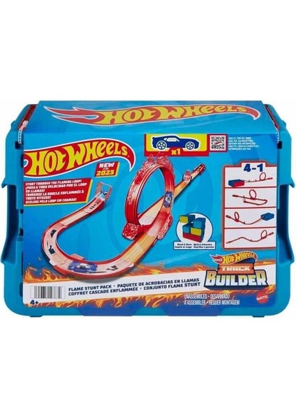 HMC04 Hot Wheels Track Builder Alev Temalı Akrobasi Seti