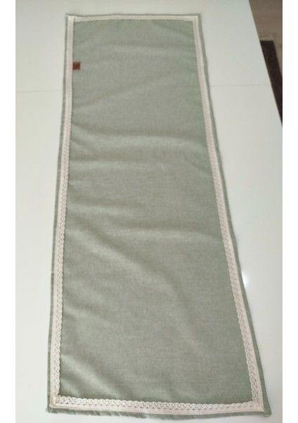 Naturel Organik Otantik Jüt Yumuşak %100 Pamuklu Keten Güpürlü Runner 45X115 cm fırsatları