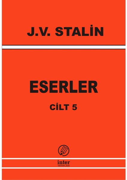 J. V. Stalin Eserler Cilt 5