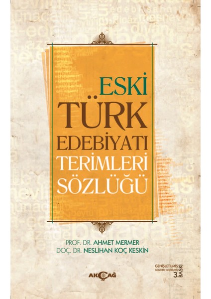 Eski Türk Edebiyatı Terimleri Sözlüğü