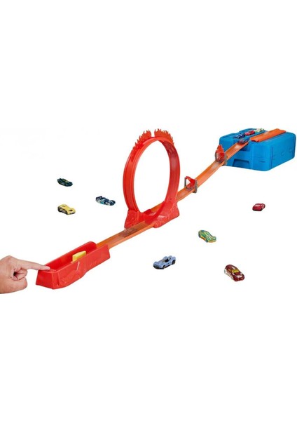 Track Builder Alev Temalı Akrobasi Seti HMC04