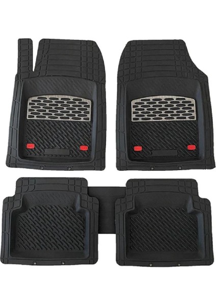 Land Rover Evoque 2012 Uyumlu Derin Havuzlu Üniversal Pro Paspas Siyah - Gri