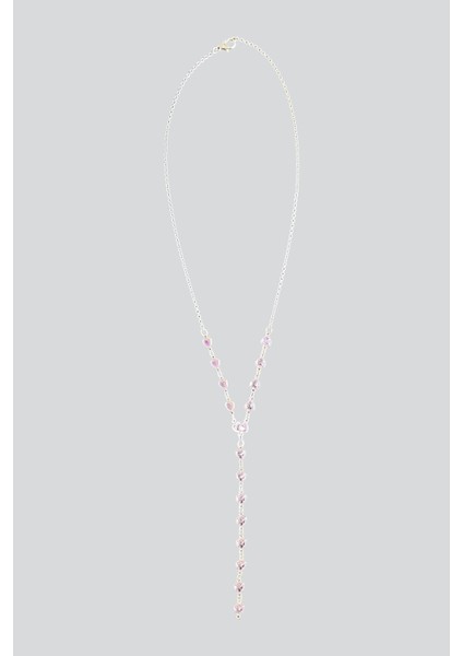 Pembe Kalpli Y Kolye