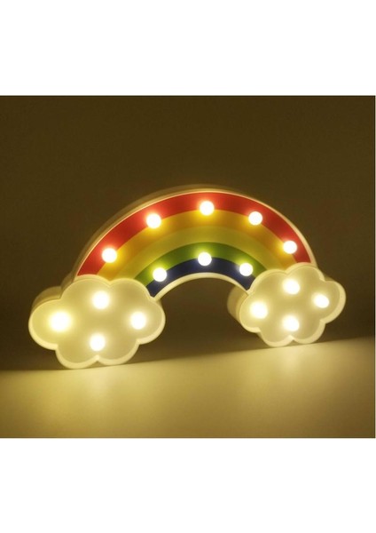 Rengarenk Gökkuşağı Bulut LED Işıklı Gece Lambası fiyatları