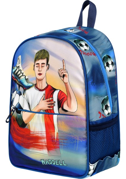 Kombin Futbol Desenli Anaokul Çantası ve Termal Beslenme Çantası Set modelleri