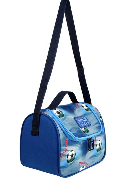 Kombin Futbol Desenli Anaokul Çantası ve Termal Beslenme Çantası Set indirimleri