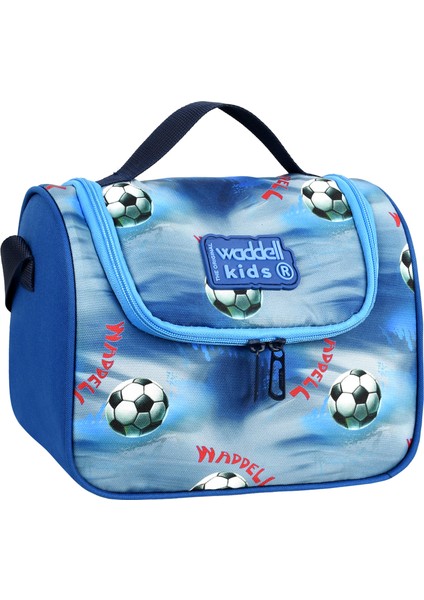 Kombin Futbol Desenli Anaokul Çantası ve Termal Beslenme Çantası Set