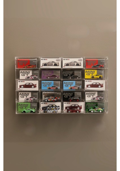 20’lik Kapaklı Mini Gt Öne Araç Koyulan Diecast Araba Sergileme Rafı – Mini Gt & Kaido House Uyumlu fiyatları