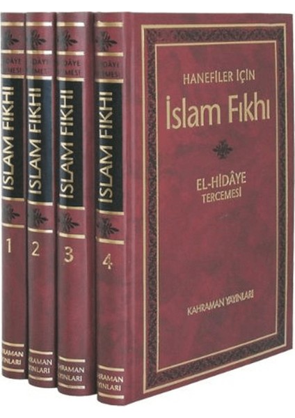 Hanefiler Için Islam Fıkhı - El Hidaye Tercemesi (4 Cilt Takım)