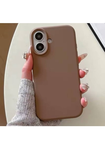 Apple Iphone 16 Plus Uyumlu Kılıf Yumuşak Silikon Içi Kadife Lansman Kapak . fırsatları