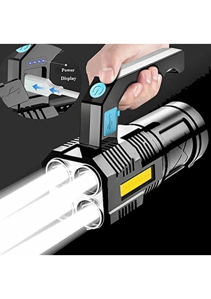 5W USB Şarjlı El Feneri (5047)
