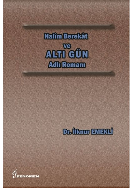 Halim Berekat ve Altı Gün Adlı Romanı