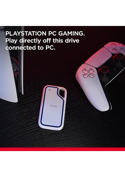 Extreme Taşınabilir SSD Playstation 5 ve Pc's 1 Tb Için, Nvme SSD Performansı, 1000 Mb/s'ye Kadar Okuma Hızı, IP65 Su ve Toz Koruması, Düşme Güvenliği, Discord Nitro 1 Ay modelleri