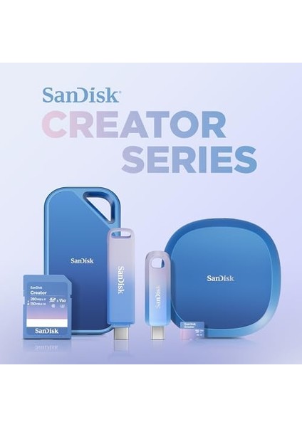 Creator Pro Taşınabilir Nvme SSD 2 Tb, Zorlu Iş Akışları Için 2000 Mb/s'ye Kadar Okuma/yazma Hızları, 3 Metre Düşme Koruması, IP65 Su ve Toz Direnci, 1 Ay Adobe modelleri