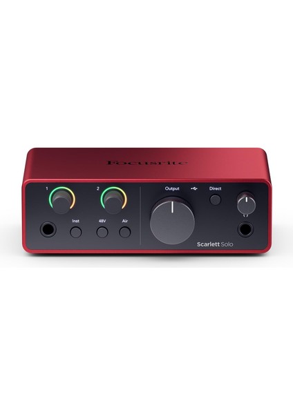 Scarlett Solo Gen 4 Ses Kartı: Gitarist, Vokalist Veya Prodüktör Için USB Audio Arayüzü, Stüdyo Kalitesinde Kayıt ve Kayıt Yapmanız Için Gerekli Tüm Yazılımlar