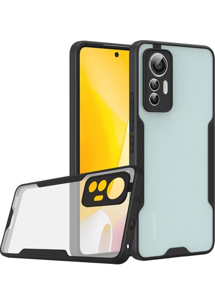 Xiaomi Mi 12 Lite Kılıf Kamera Korumalı Arkası Mat Parfe Silikon