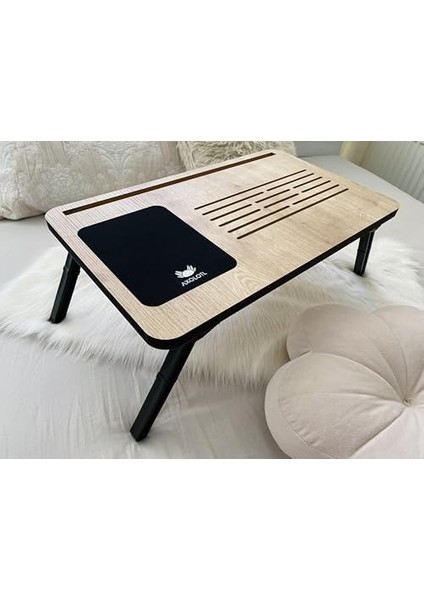 Foldaway Solak Telefon ve Tablet Bölmeli Katlanır Ayaklı Laptop Sehpası modelleri